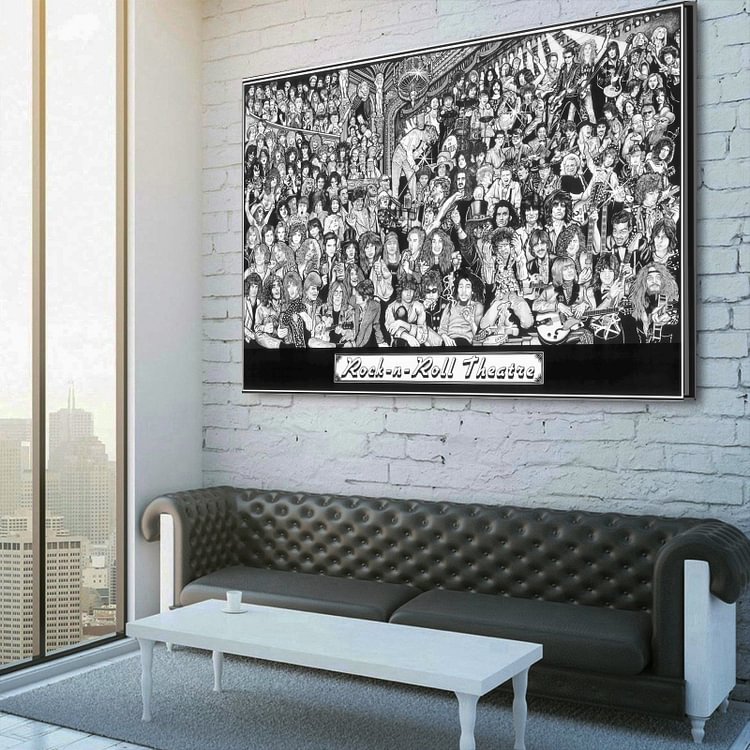 Rock & Roll Theatre Canvas Wall Art