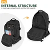 20L Taktischer Rucksack Milit&auml;r Daypack Wasserabweisend MOLLE Klein Reiserucksack Bundeswehr Sportrucksack Radrucksack f&uuml;r Herren Damen Fitness Radfahren Outdoor, Schwarz/Braun/Camo