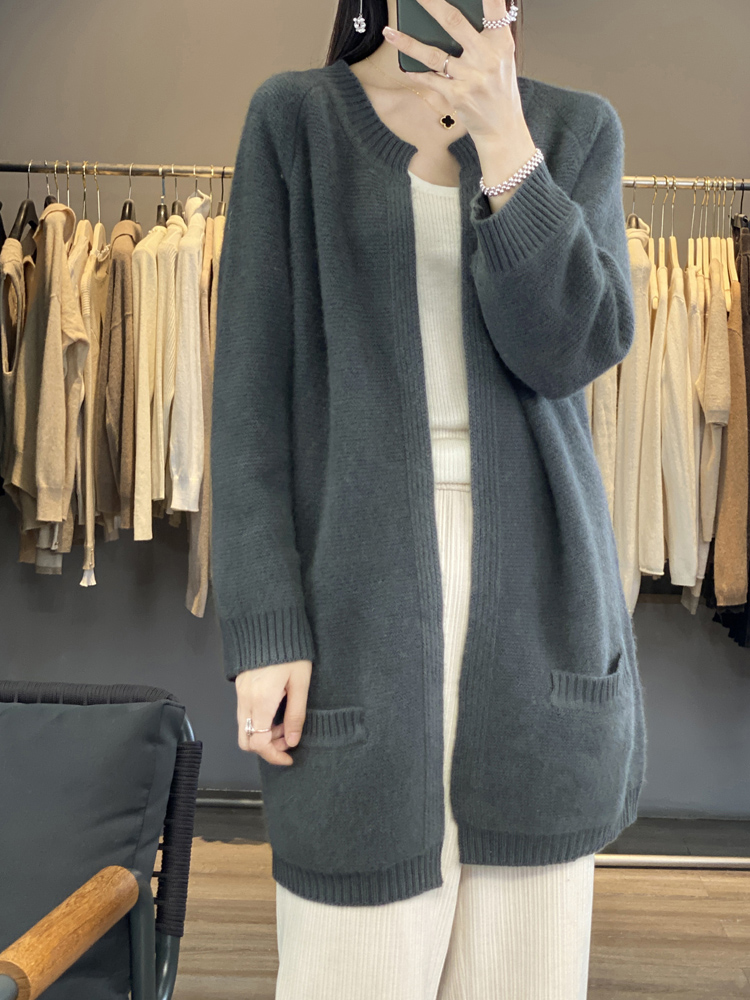 Idiatimes Spring Casual Outfits – Long Style Cardigan Casual Loose Sweater  