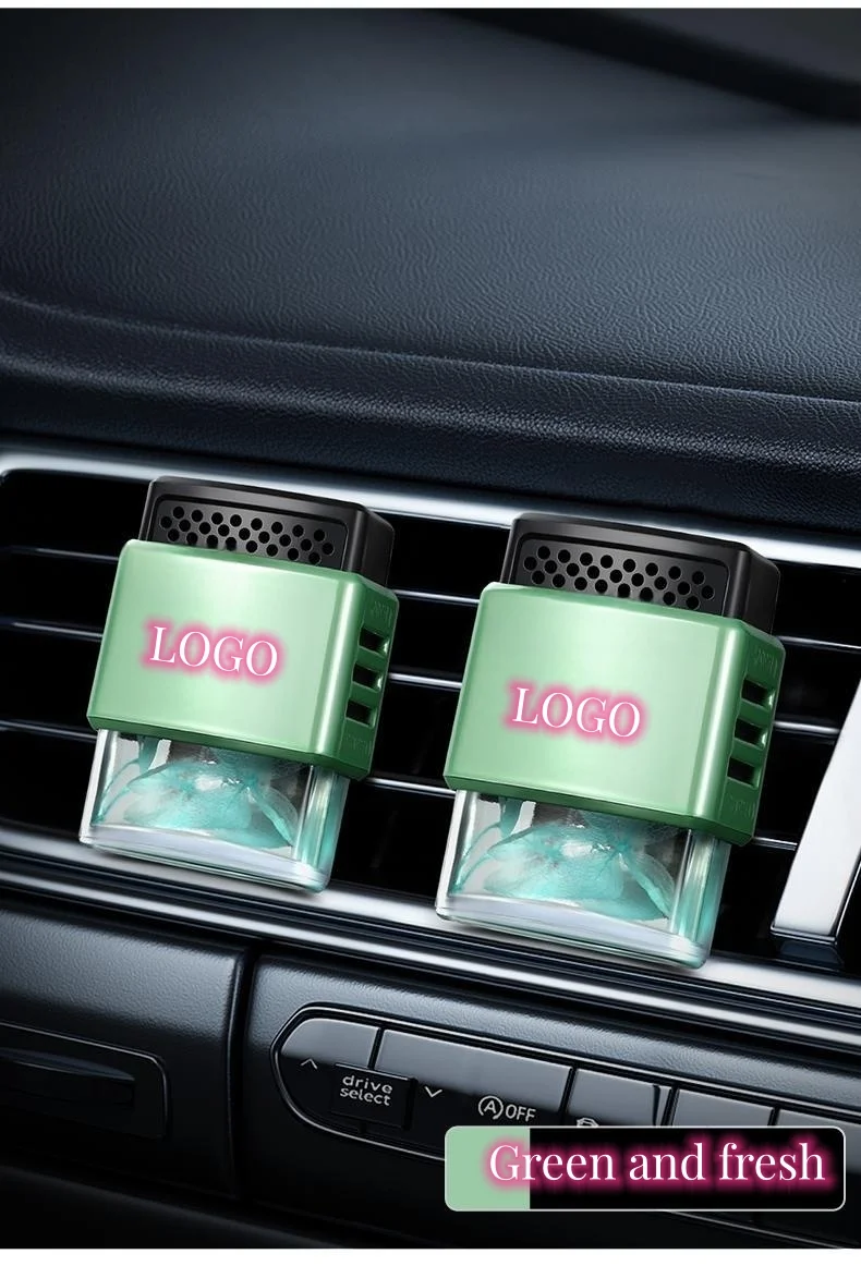Vehicle-mounted car logo air outlet plant essential oil aromatherapy device