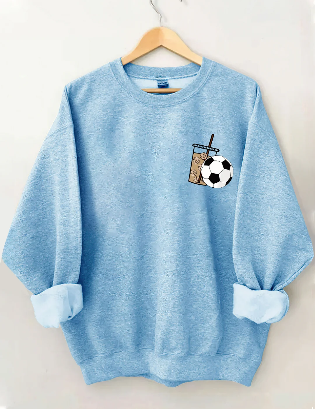 Weekends Iced Coffee Soccer Sweatshirt
