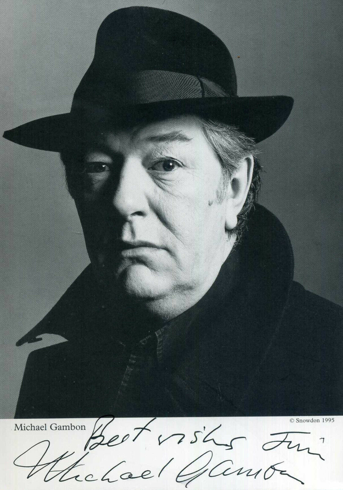 MICHAEL GAMBON Signed Photo Poster paintinggraph - Film Actor Harry Potter DUMBLEDORE preprint