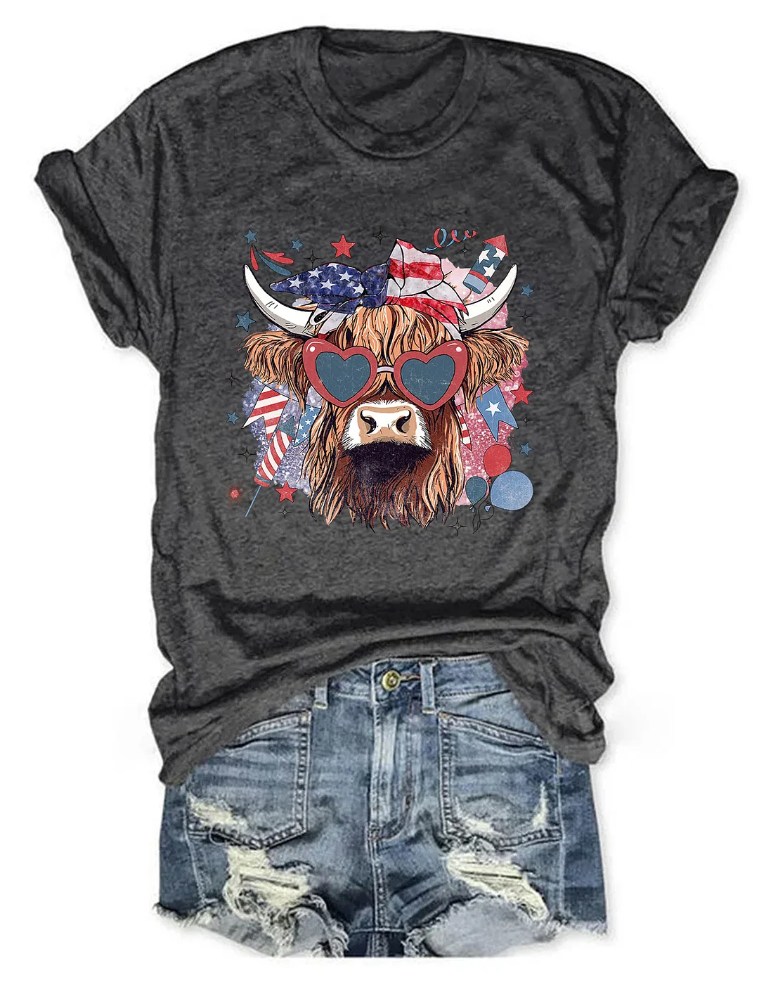 Western America Highland Cow T-shirt