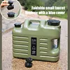 5 Gallon Water Jug with Spigot Camping Water Container Water Bucket BBQ Supplies