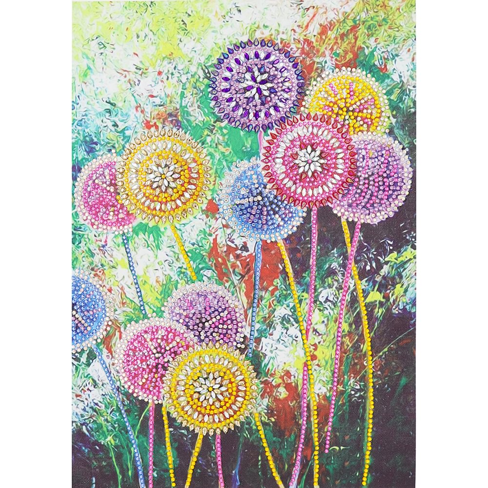 Flowers - Partial Drill - Diamond Painting(40*30cm)