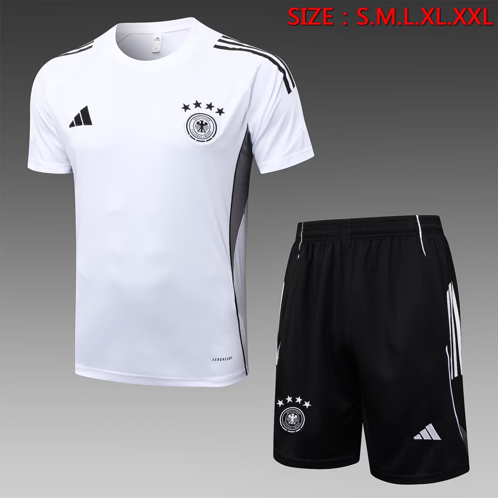 2025 Germany Training Kit White Football T-Shirt Thai Quality