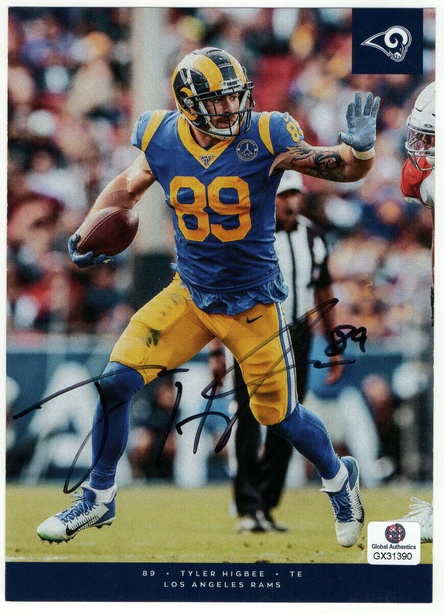 Tyler Higbee Signed Autographed 5X7 Photo Poster painting Los Angeles Rams GX31390