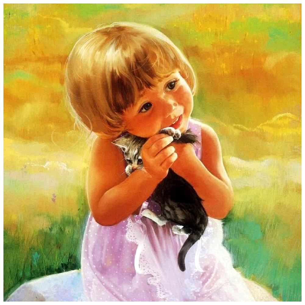 

Little Girl - Round Drill Diamond Painting - 30*30CM, 501 Original