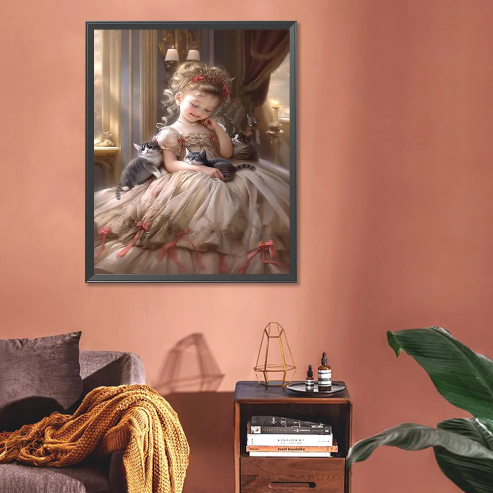 Full Round Diamond Painting 40*50cm - Sweet Girl
