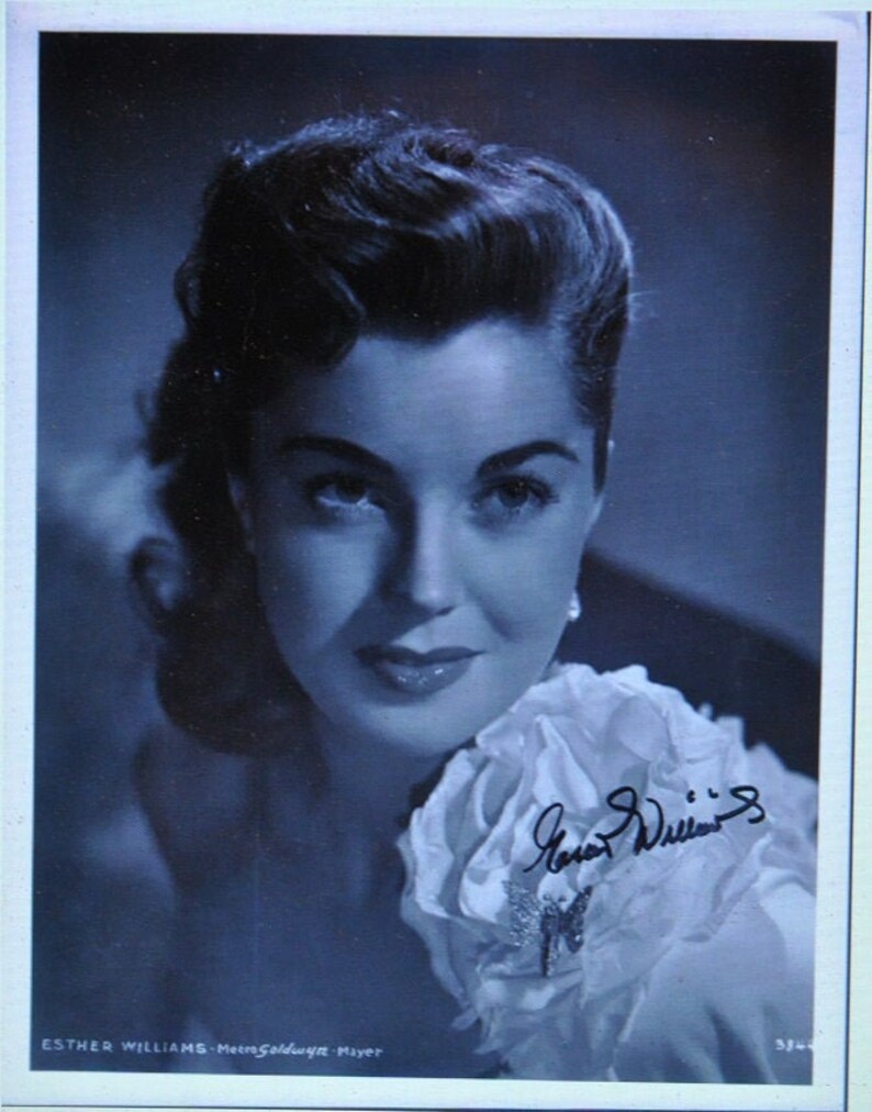 ESTHER WILLIAMS Signed Photo Poster painting 11x 14 wCOA