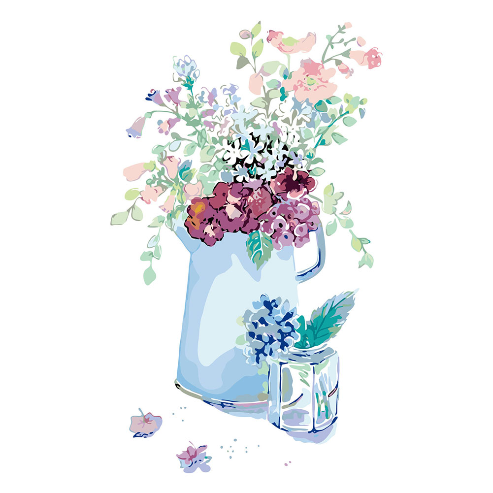 

40*50cm - Painting By Numbers - Floral, 501 Original