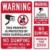 3pcs - Warning - Warning Vintage Metal Signs(8*12Inch) 