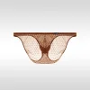 Men's Low-Rise Ultra-Thin Transparent Hollow Bikini Sexy Ice Silk Briefs