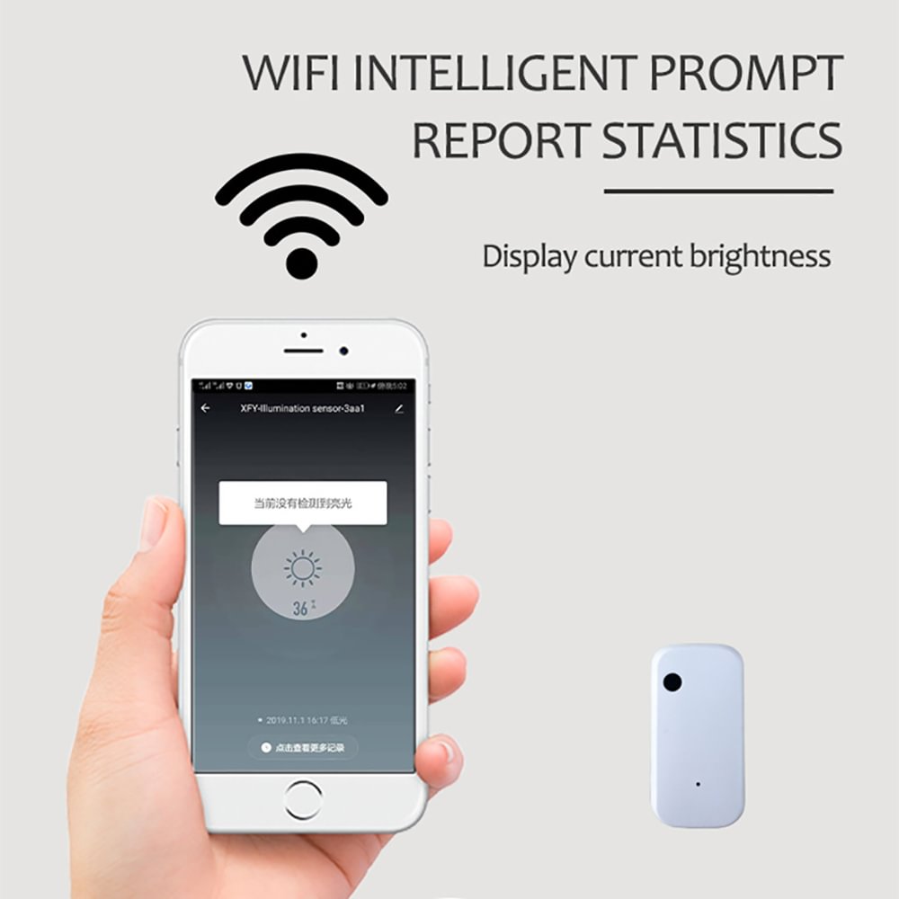 Tuya light sensor Tuya light sensor WiFi light brightness light sensor intelligent linkage light sensor RSH-WiFi-LS01 Deutsche Aktionsprodukte Full Strike Gmbh