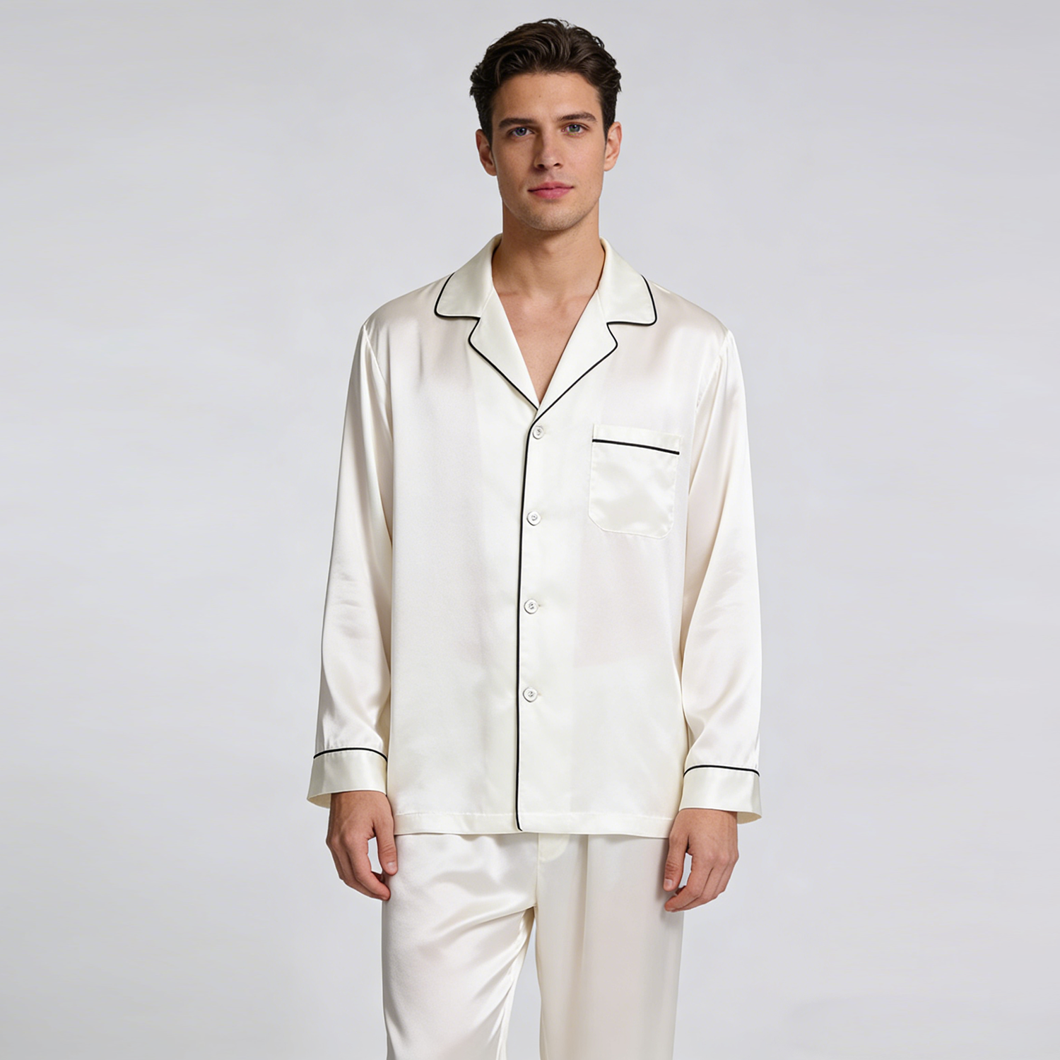 Men's Premium Silk Pajama Set REAL SILK LIFE