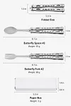 🥄 49% Off Butterfly Folding Spoon🦋 &ndash; Stainless Steel, Unsharpened, CSGO Practice Tool