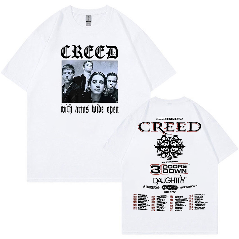Creed Band   Printed Men's Oversized T-shirts