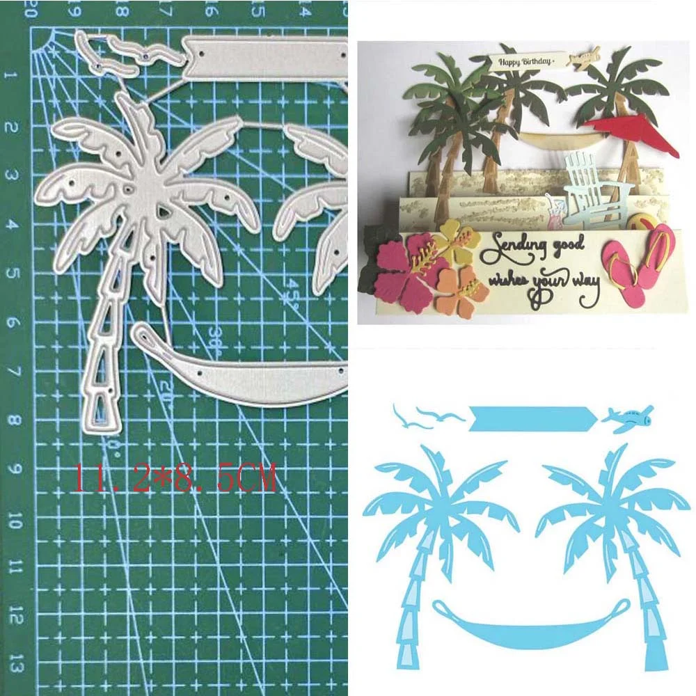 Nigikala Windmill Neon Bamboo Banner Castle Tree Angel Wing Pumpkin Metal Cutting Dies Stencil DIY Scrapbooking Album Paper Card