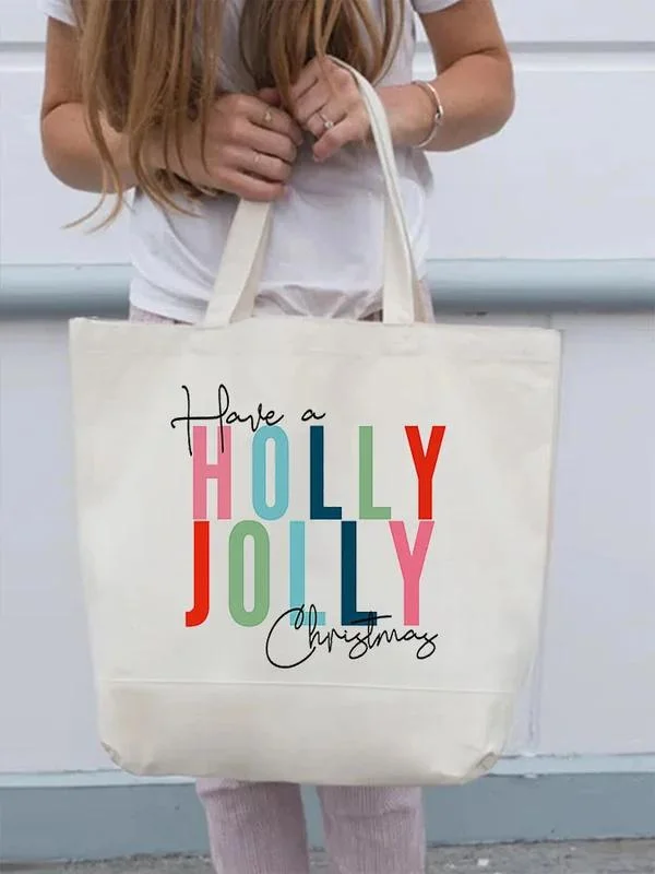 Have A Holly Jolly Christma Print Bag