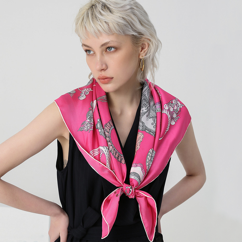 Shawl Silk Square Scarf For Women REAL SILK LIFE