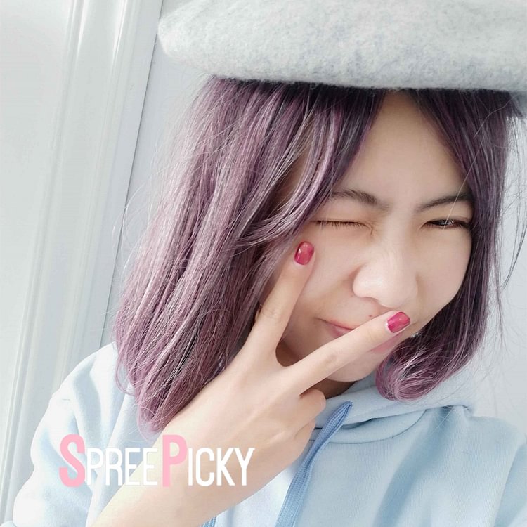 Lolita Purple Gray Mixed Wig SP166224