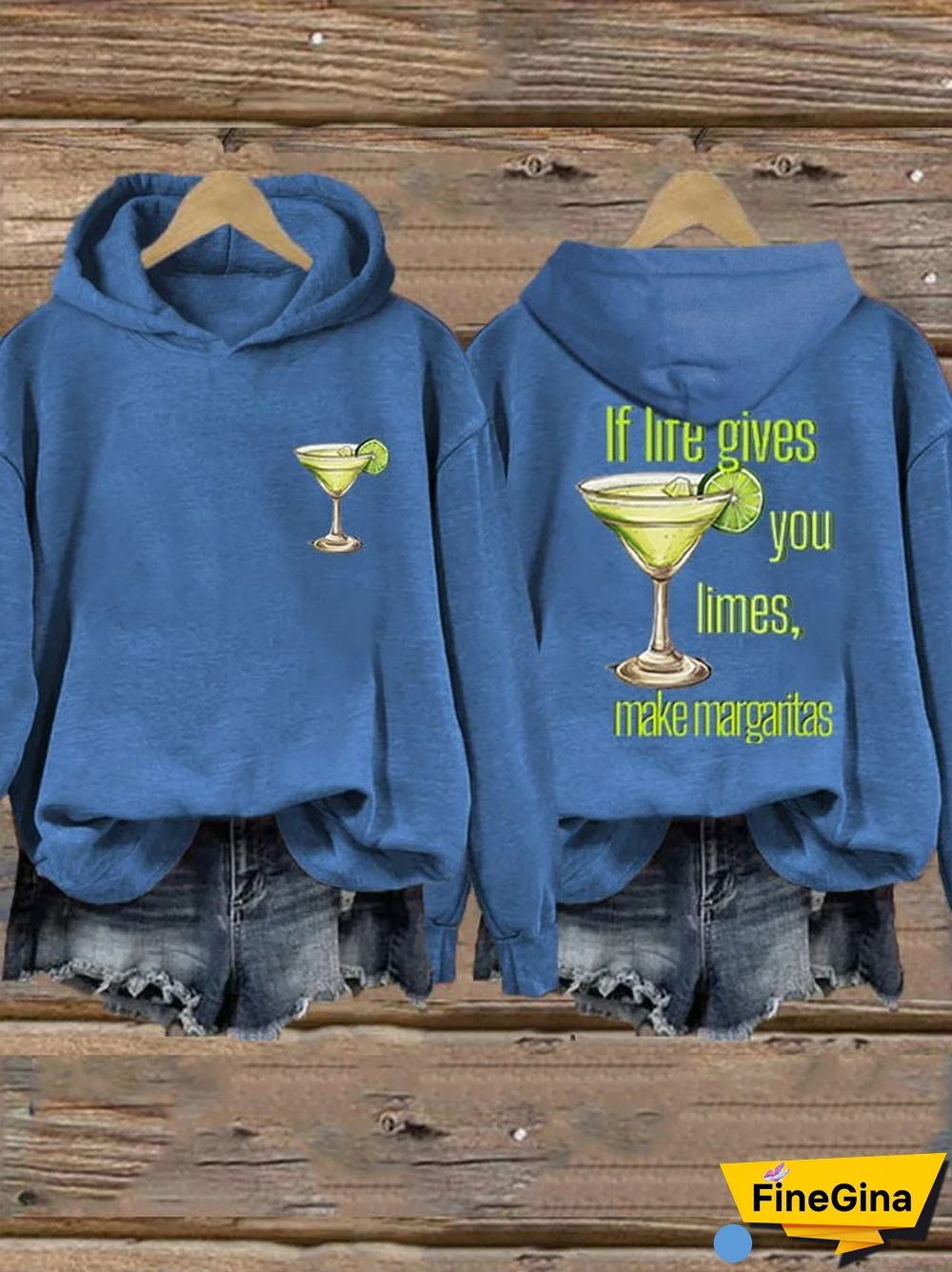 Women's If life gives you limes casual hoodie