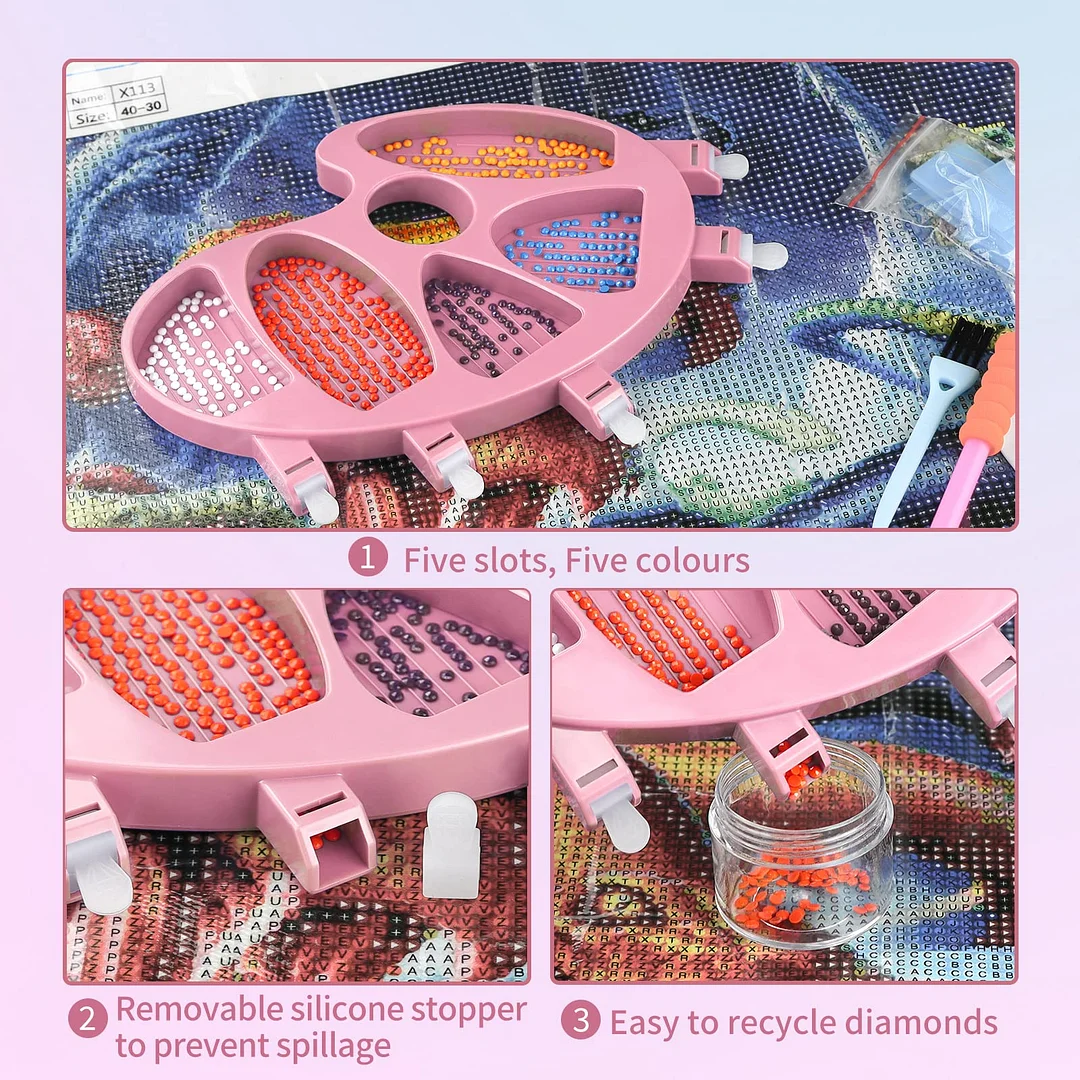 Diamond Painting Tools | 5 Section Palm Trays