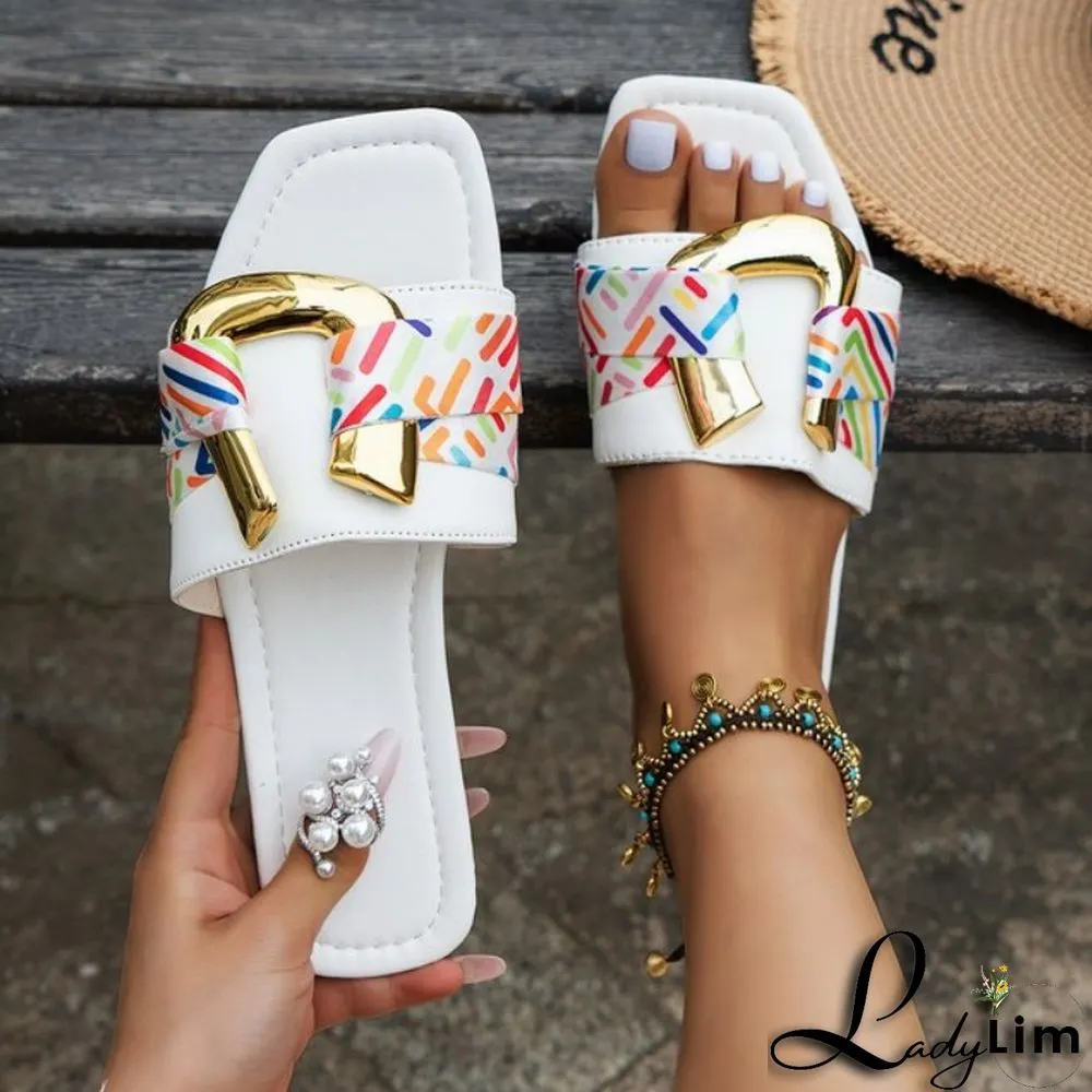 Black Casual Patchwork Basic Square Comfortable Shoes