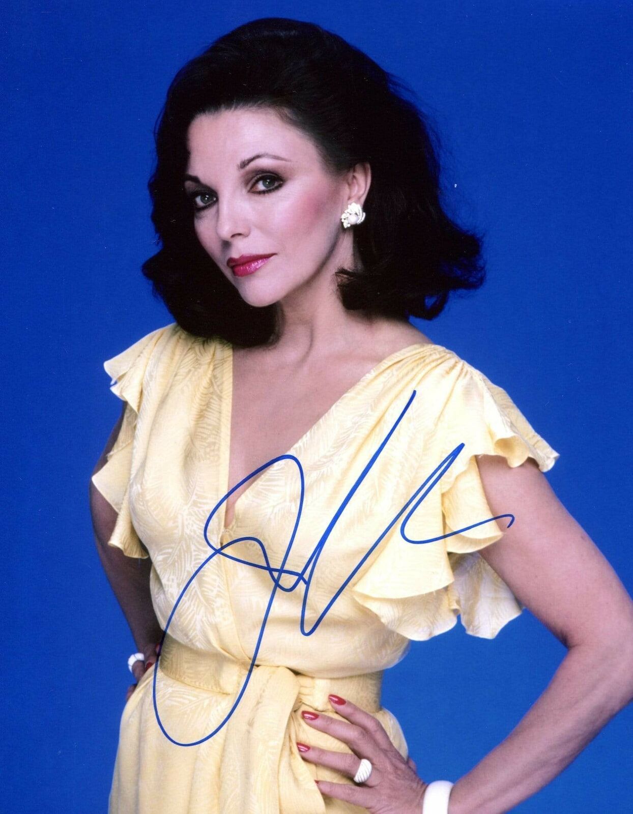 ACTRESS Joan Collins DALLAS autograph, In-Person signed Photo Poster painting