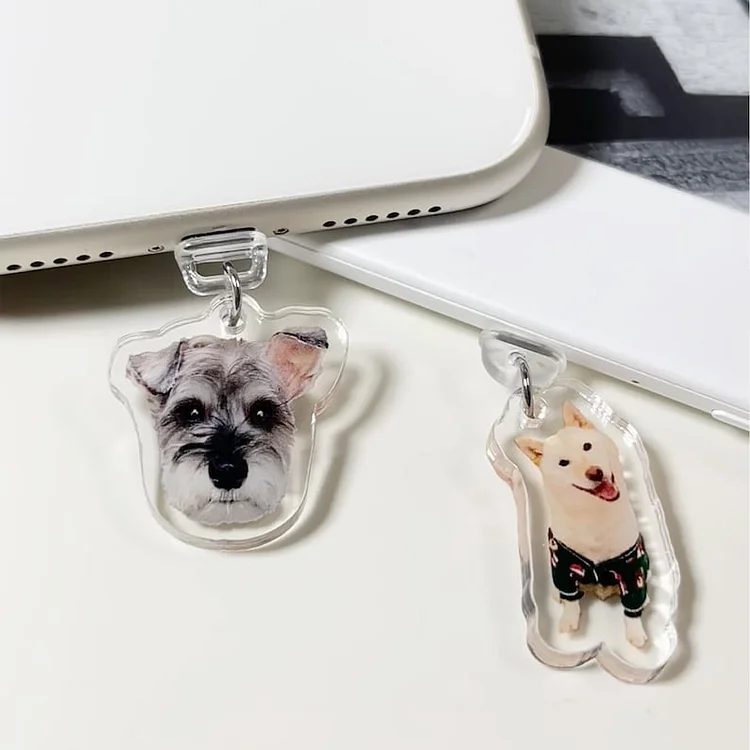 Customized Kindle Charm From Photo, Personalized Pet Phone Charm, USB Charm
