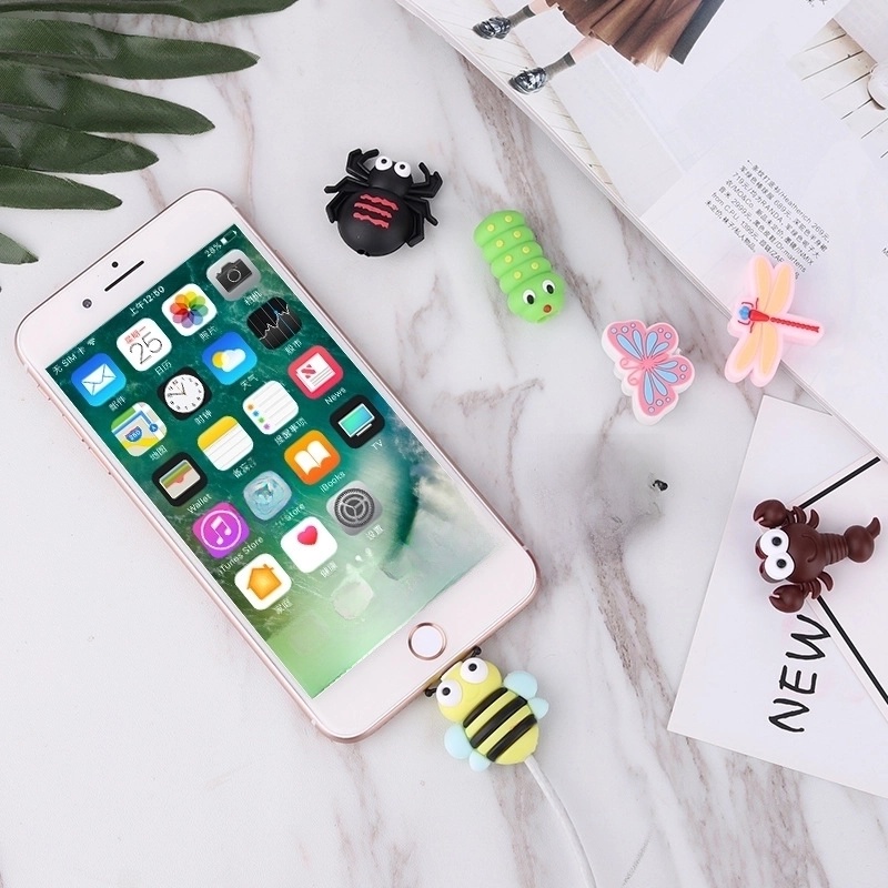 Usb Cable Protection Sleeve Cable Bite Animal Shape Bite Data Cable Protector Factory Direct Sales
