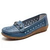 Women's Soft Sole Wide Breathable Waterproof Lightweight Walking Flat Loafer Shoes