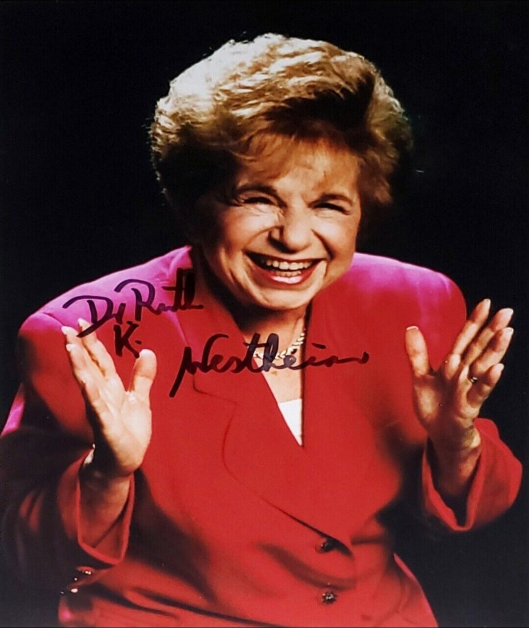 Dr. Ruth Westheimer Hand Signed Autograph Photo Poster painting Sex Therapist Sexually Speaking