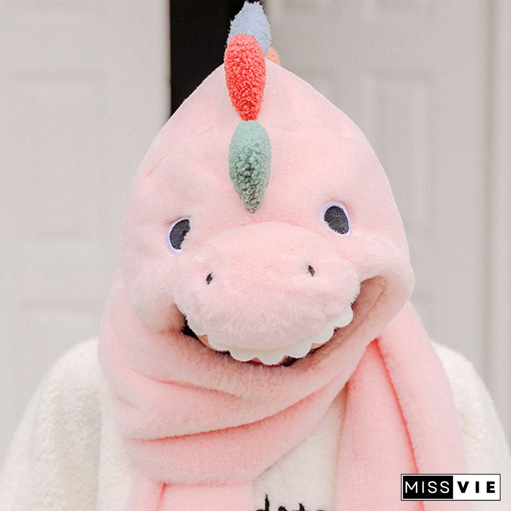 Dinosaur Hat Scarf Gloves Warmer