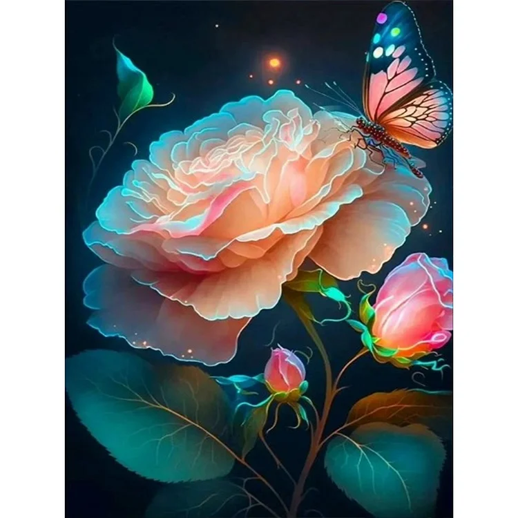 Dream Flower 30*40CM(Canvas) Full Round Drill Diamond Painting gbfke