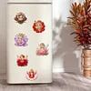 6Pcs Diamond Painting Acrylic Flower Fairy Elf Fridge Stickers