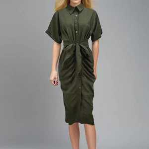 Uveng Uveng Women's Fashion Dress INS Temperament Fashion Print Shirt Pleated Winter Dress