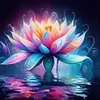 Diamond Painting-DIY Full Round Drill Colorful Flower