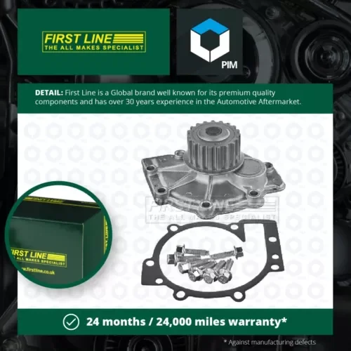 Water Pump fits VOLVO 960 2.9 90 to 96 Coolant Firstline 271647 2716470 271855 Parts