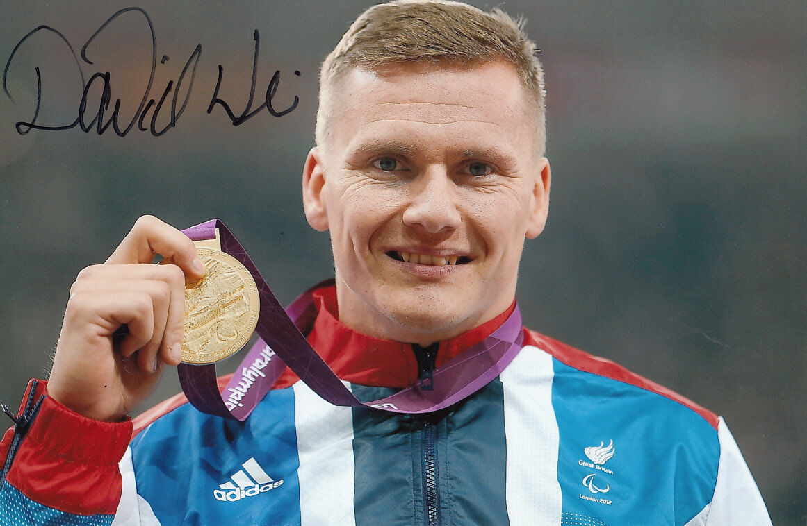 David Weir Hand Signed 12x8 Photo Poster painting London Paralympics 2012 Gold Medalist 1.