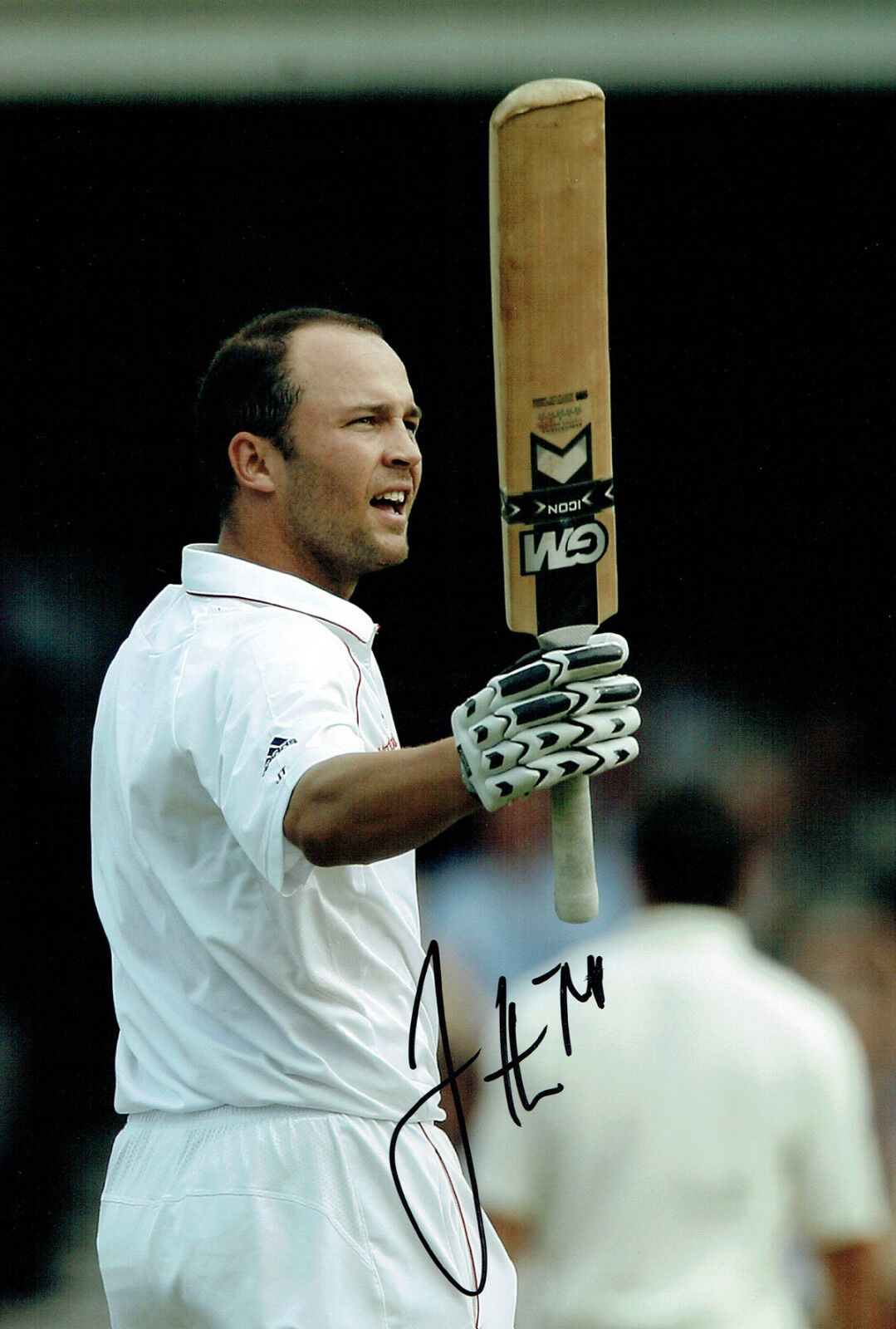 Jonathan TROTT Signed Autograph 12x8 England Batsman Photo Poster painting AFTAL COA CRICKET