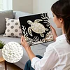 Turtle DIY Pearl Art Diamond Painting Kit for Adults Home Decor 25x25cm With Frame
