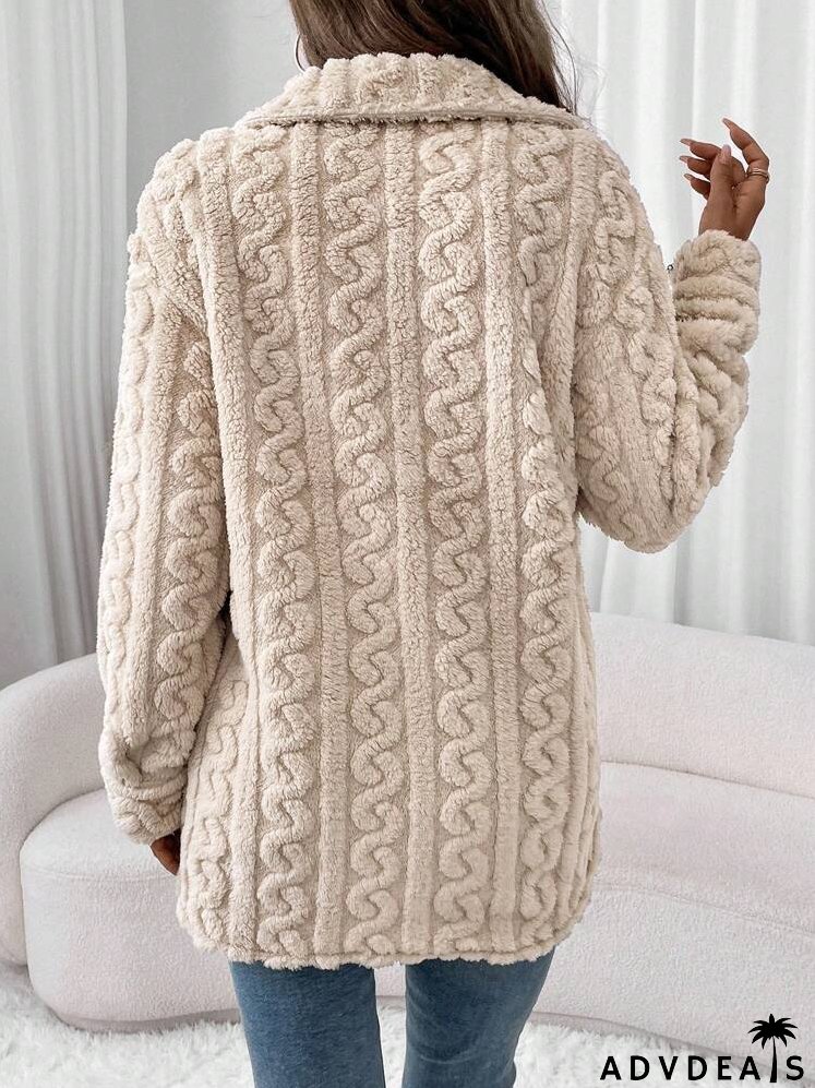 Coral Fleece & Flannel Ladies Regular Casual Warm Jacket, Fall/Winter