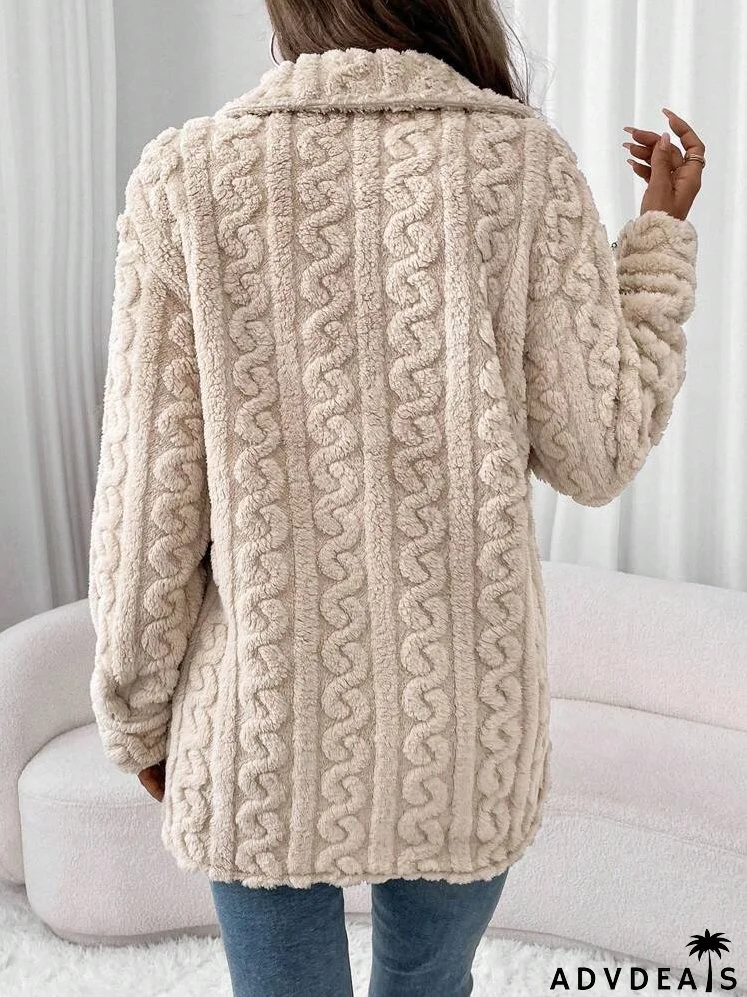 Coral Fleece & Flannel Ladies Regular Casual Warm Jacket, Fall/Winter