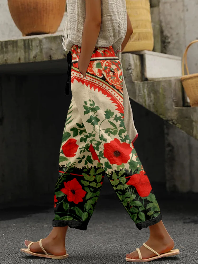 Liberation of Palestine Linen Blend Casual Pants
