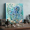 Octopus DIY Pearl Painting Kit 20x20cm Framed Canvas Ocean Animals