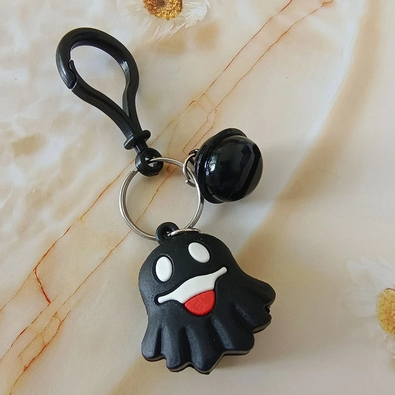 Cartoon Style Cool Style Pumpkin Bat Ghost Silica Gel Halloween Women’s Bag Pendant Keychain