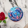 Dolphin 5D DIY Diamond Art Painting Snack Box with Lid Wood Storage Organizer