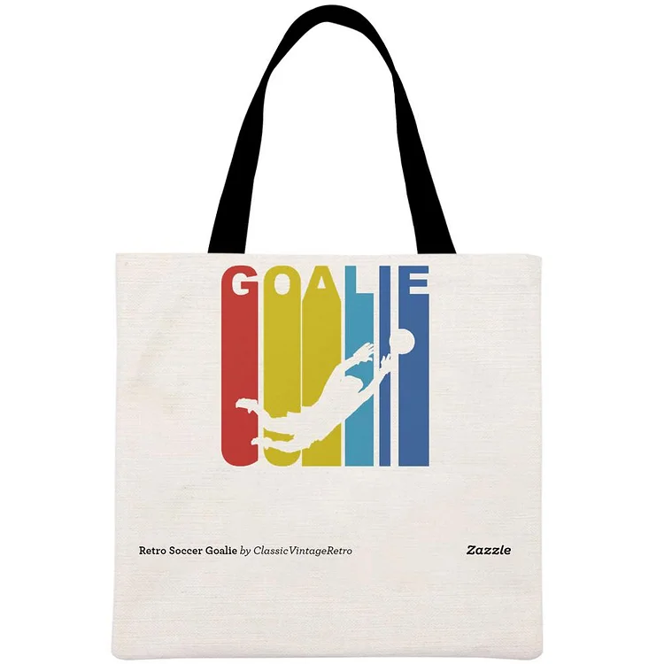 football Printed Linen Bag-Annaletters