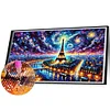 (70*40cm)Eiffel Tower - Full Round Drill Diamond Painting
